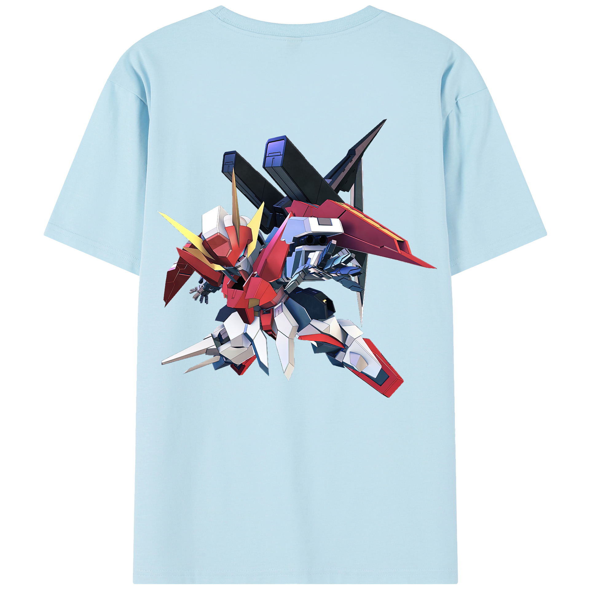 （画像用） 機動戦士ガンダム Mobile Suit Gundam 綿100％半袖Tシャツ（背面プリント）
